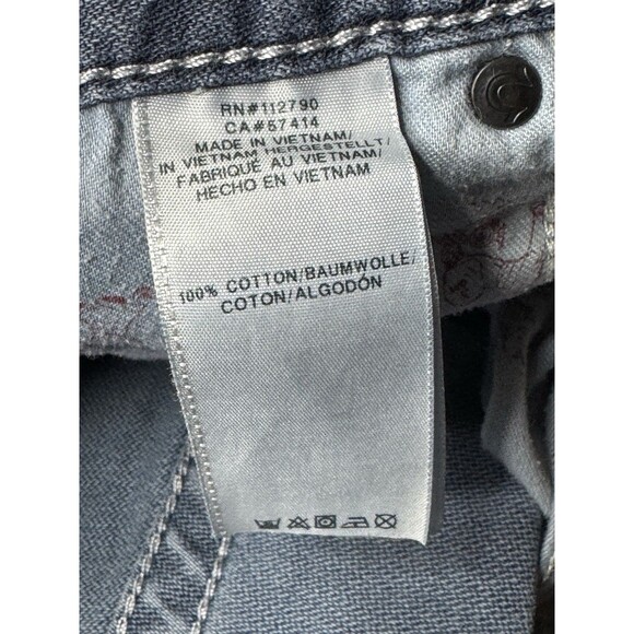 True Religion Men’s Moto Slim Run Stitch Jeans Size 36 Denim Streetwear Edgy - Picture 7 of 11